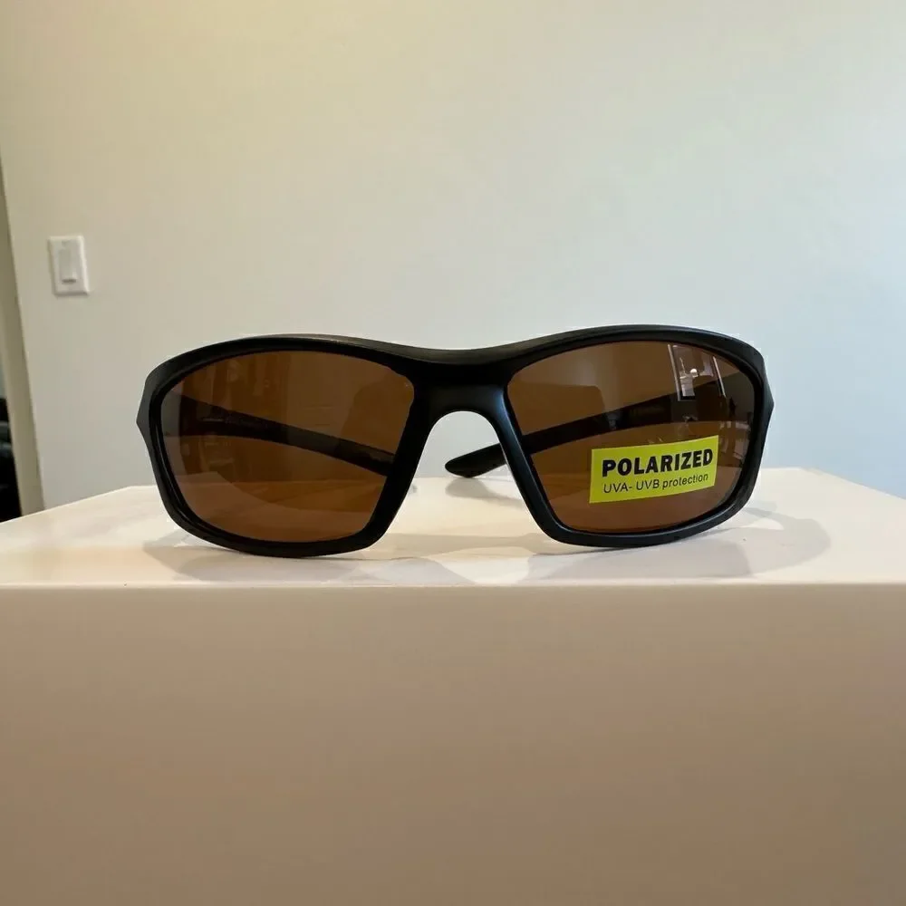 Razor Style Sporty Sunglasses, Plastic Frames, Polarized Lenses, UVA-UVB Protect